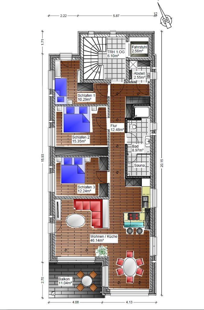 Horizont- direkt am Wasser, Hafenblick, Fahrstuhl, Sauna, ueberdachter Balkon Olpenitz Exterior foto