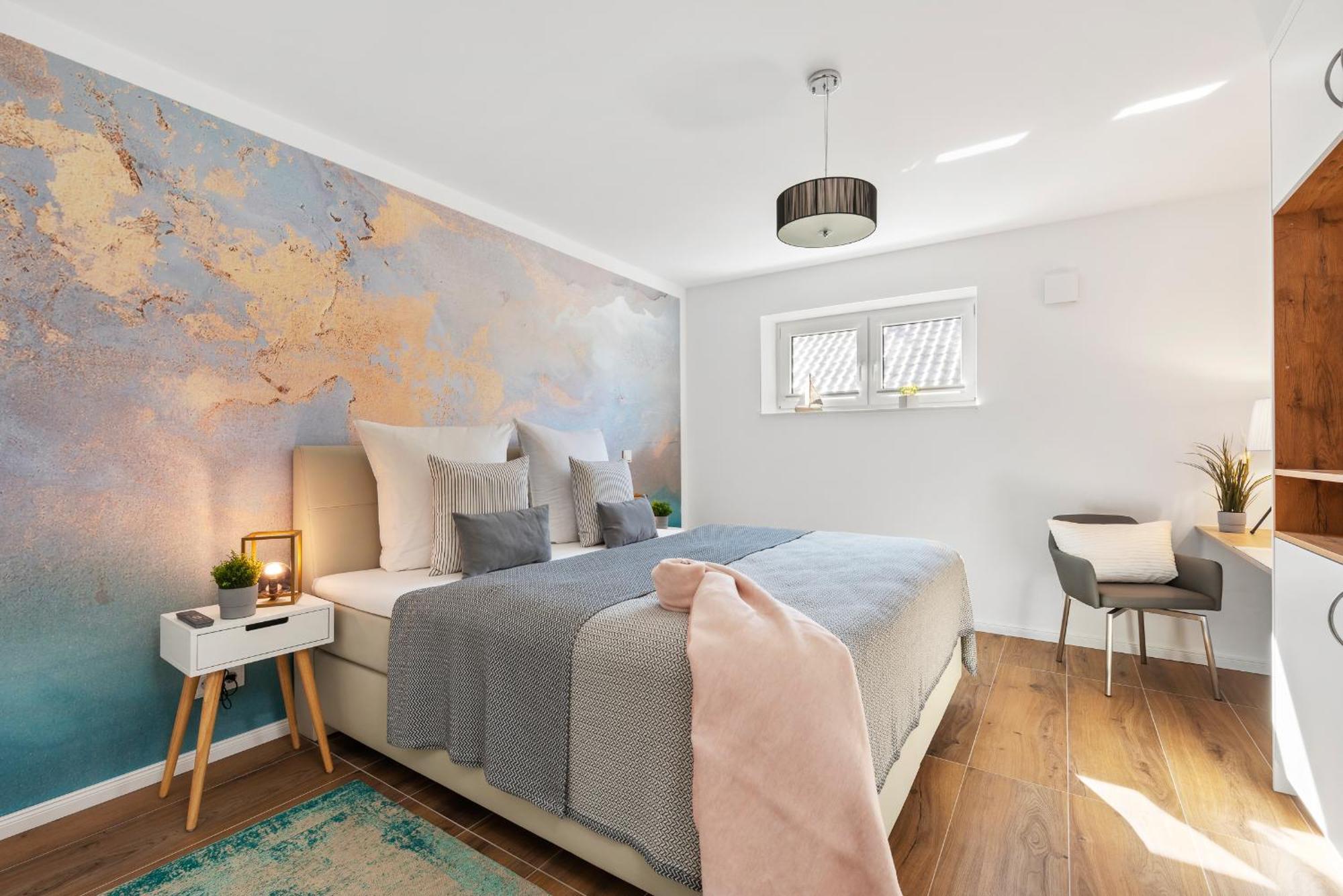 Horizont- direkt am Wasser, Hafenblick, Fahrstuhl, Sauna, ueberdachter Balkon Olpenitz Exterior foto